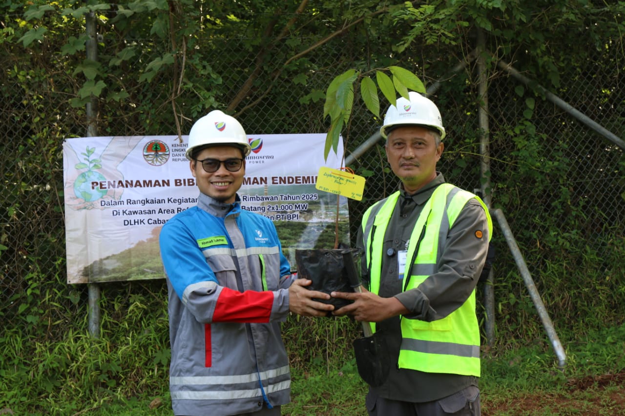 Hari Bhakti Rimbawan, PLTU Batang Tanam Pohon Langka di Area Reforestasi