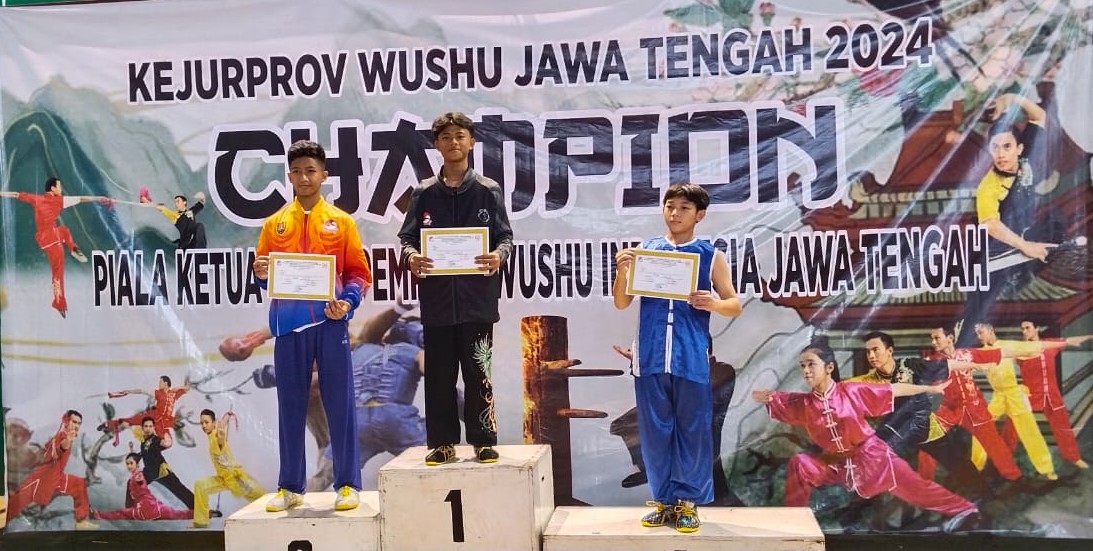 Kejurprov Wushu Jateng 2024, Kudus Raih Dua Perak dan Empat Perunggu