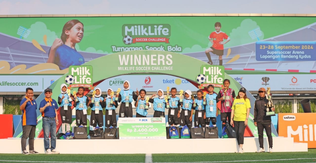 Kandaskan Tim Kudus, Tim SDN Jambean 02 Pati Ditahbiskan Juara Milklife Soccer Chalenge Series 3