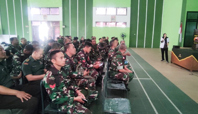 Anggota Kodim Pemalang Ikuti Penyuluhan Bahaya HIV dan Pemeriksaan Kesehatan ‎