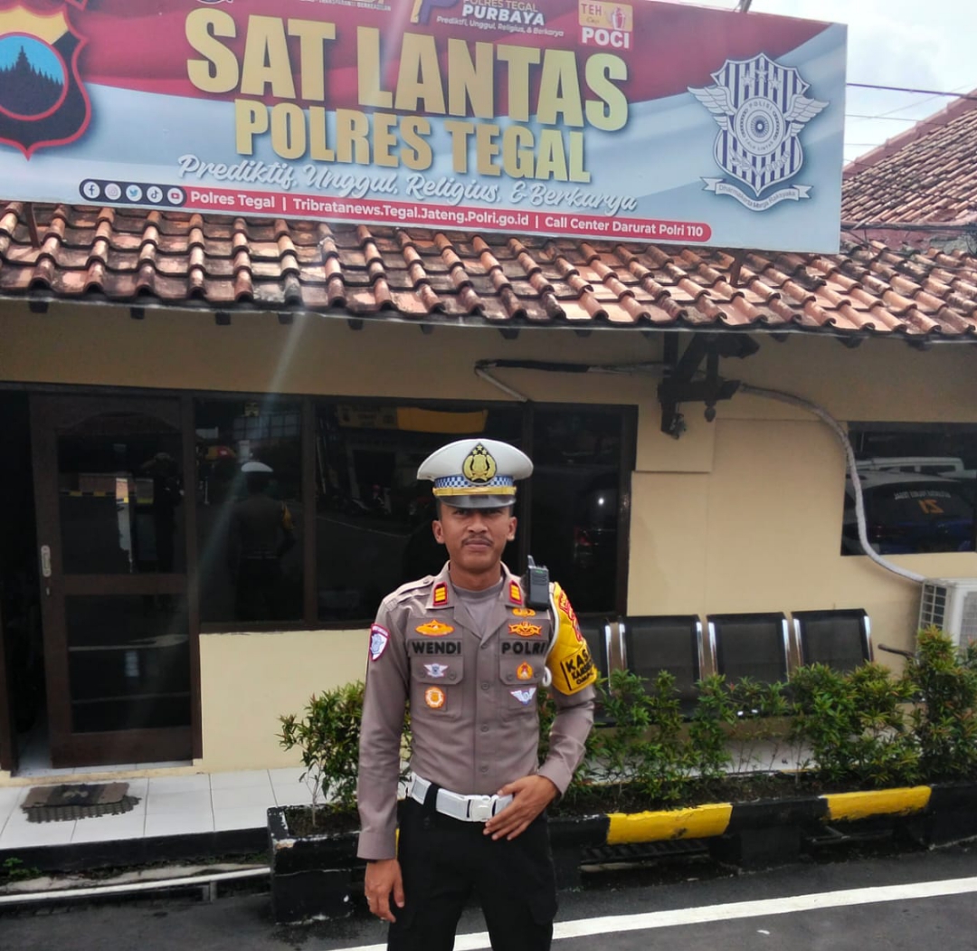 Amankan Nataru, Satlantas Polres Tegal Dirikan Pos Besar di Titik  Strategis 