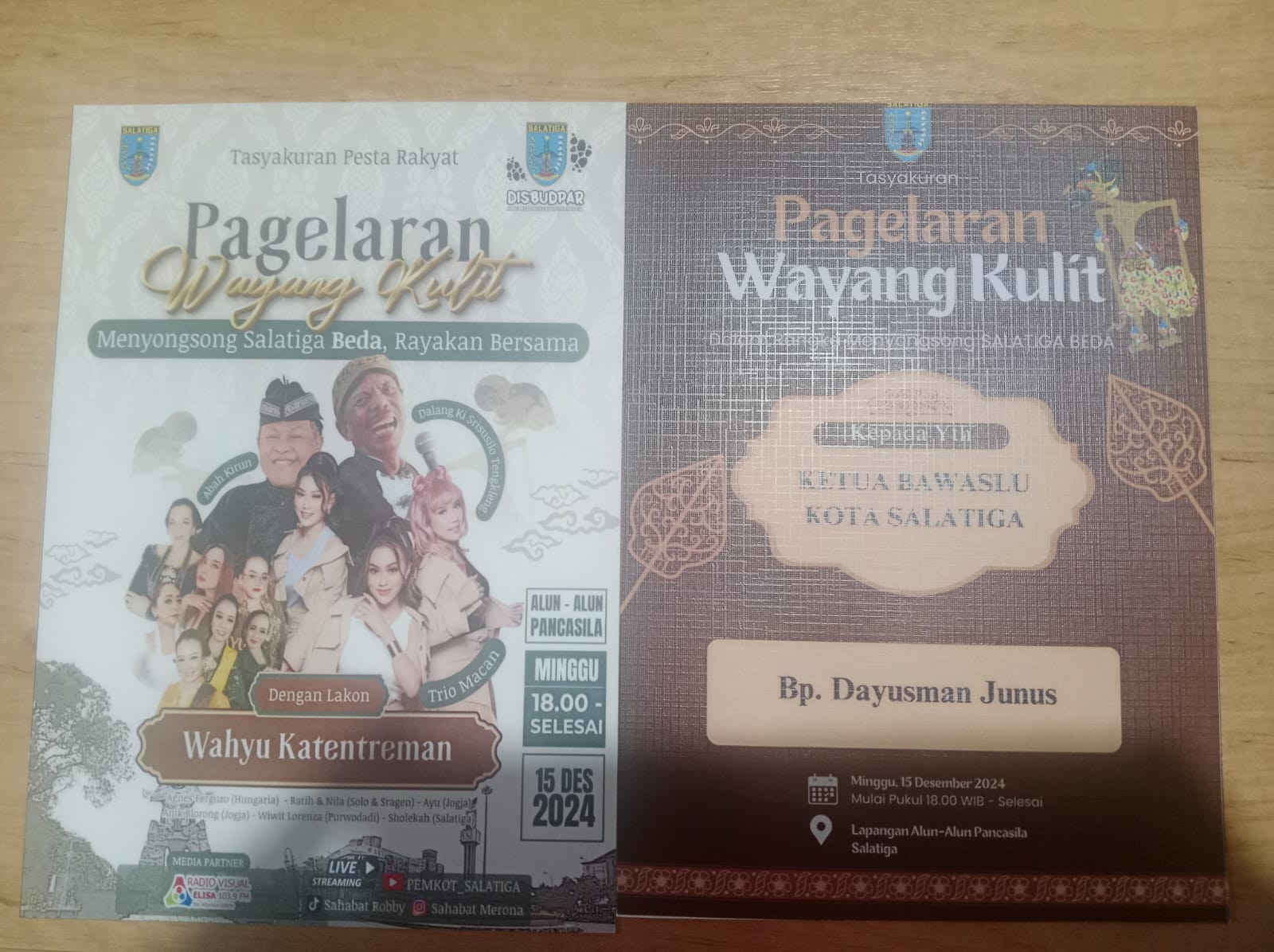 Geger Logo Pemkot di Undangan Syukuran dan Pesta Rakyat Salatiga dengan Tamu VIP Presiden ke-7 Joko Widodo