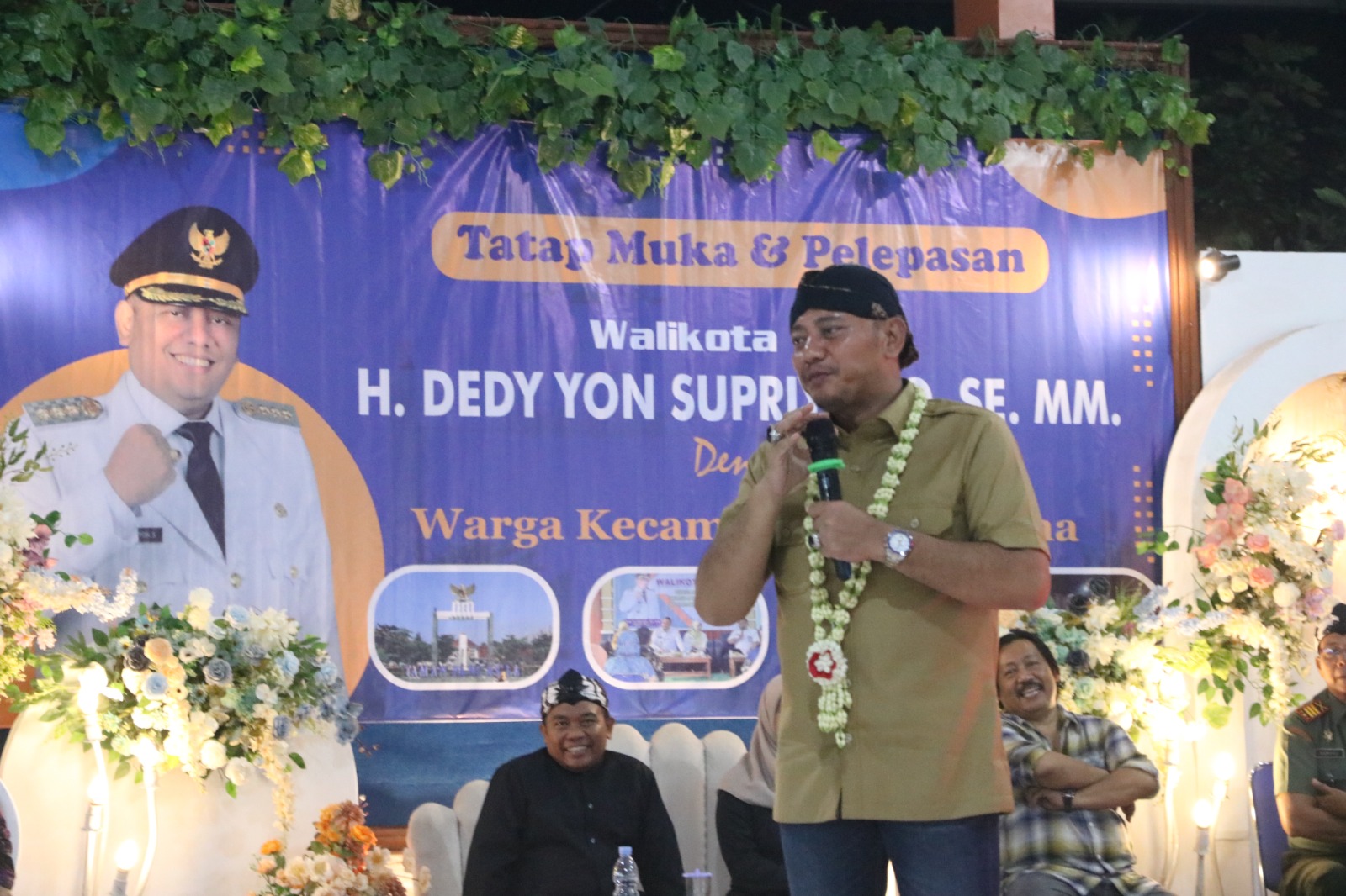 Wali Kota Tegal Dedy Yon Supriyono Pamit dengan Warga Kecamatan Margadana
