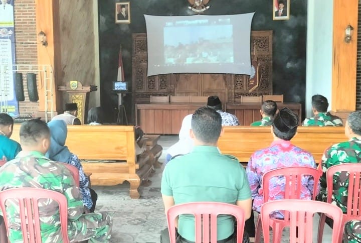Kodim Pemalang Ikuti Video Conference TNI Manunggal Air Pertanian dengan Kasad  ‎