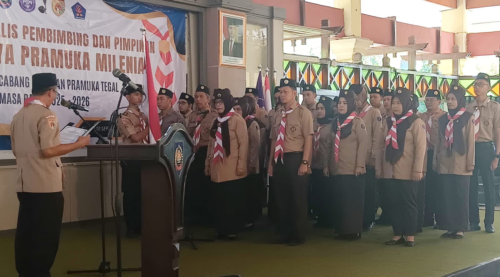 Pramuka Milenial Kabupaten Tegal Dikukuhkan