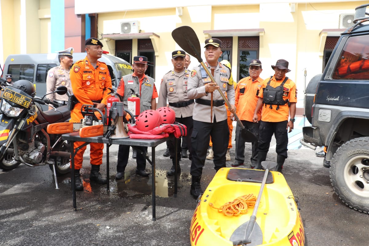 Polres Sragen Siapkan Ratusan Personil Relawan untuk Hadapi Cuaca Ekstrem