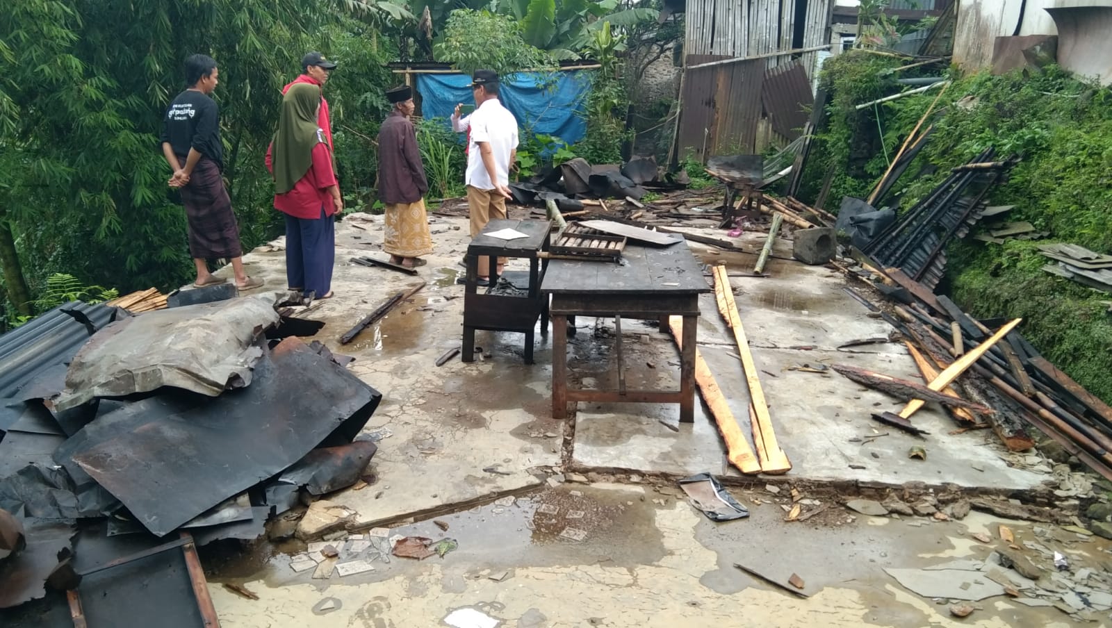 Longsor Melanda Bumijawa Tegal, Dua Rumah Ambruk