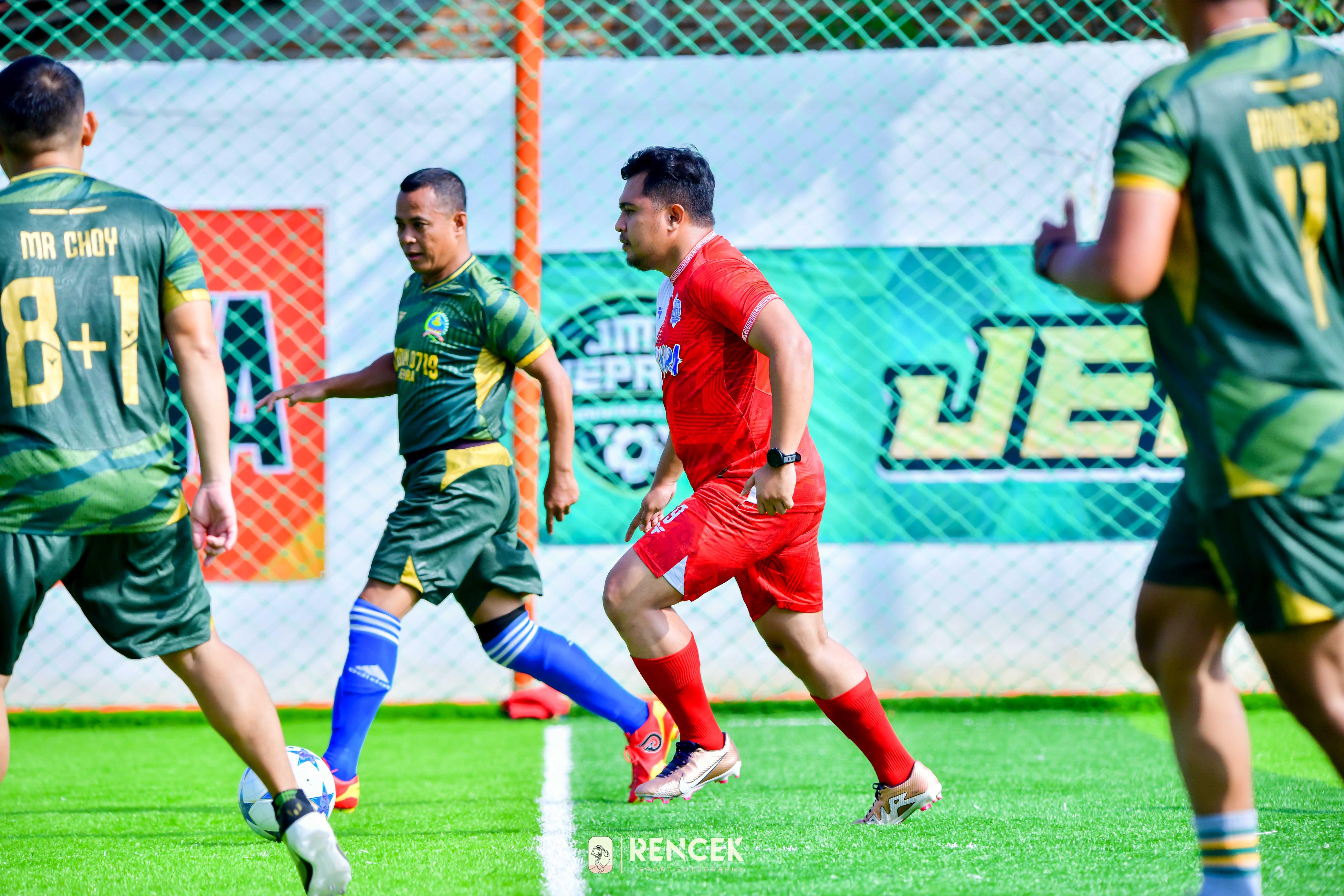 Keseruan Match Day Mini Soccer di Jepara, Squad Baju Coklat Tantang Tim Baju Doreng