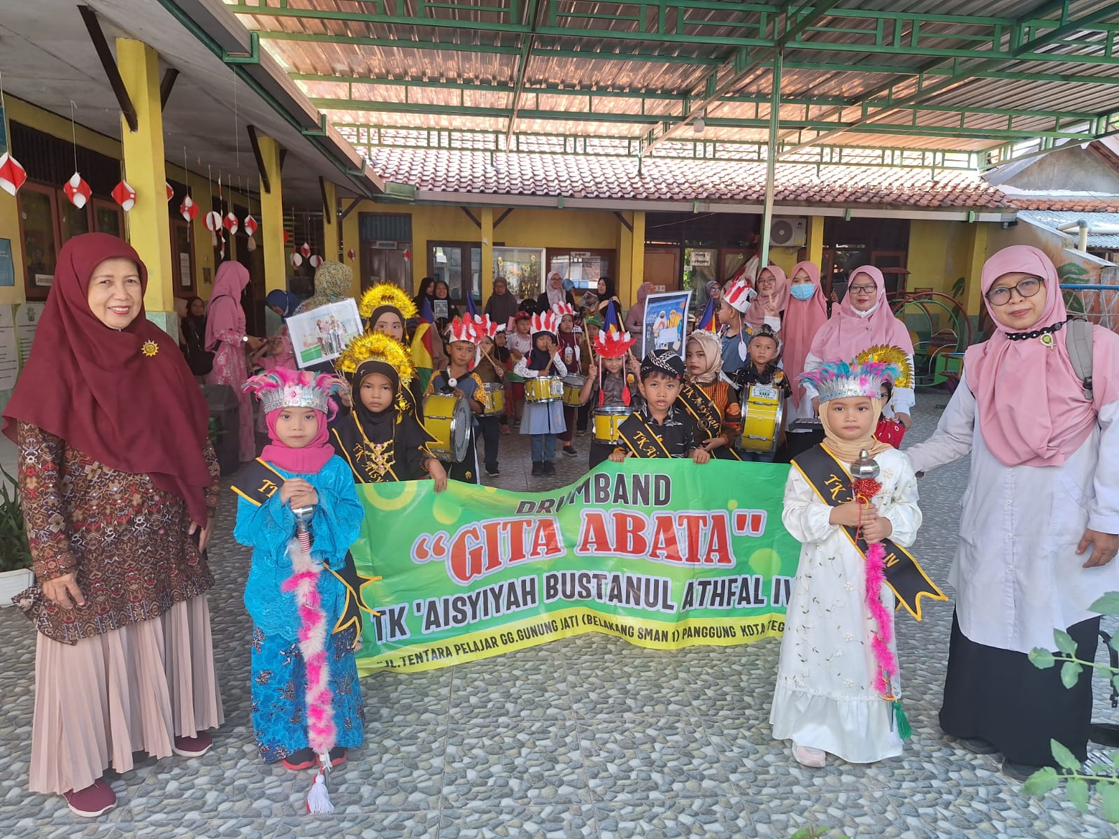 TK Aisyiyah IV Kota Tegal Gelar Pawai, Meriahkan Milad ke-108