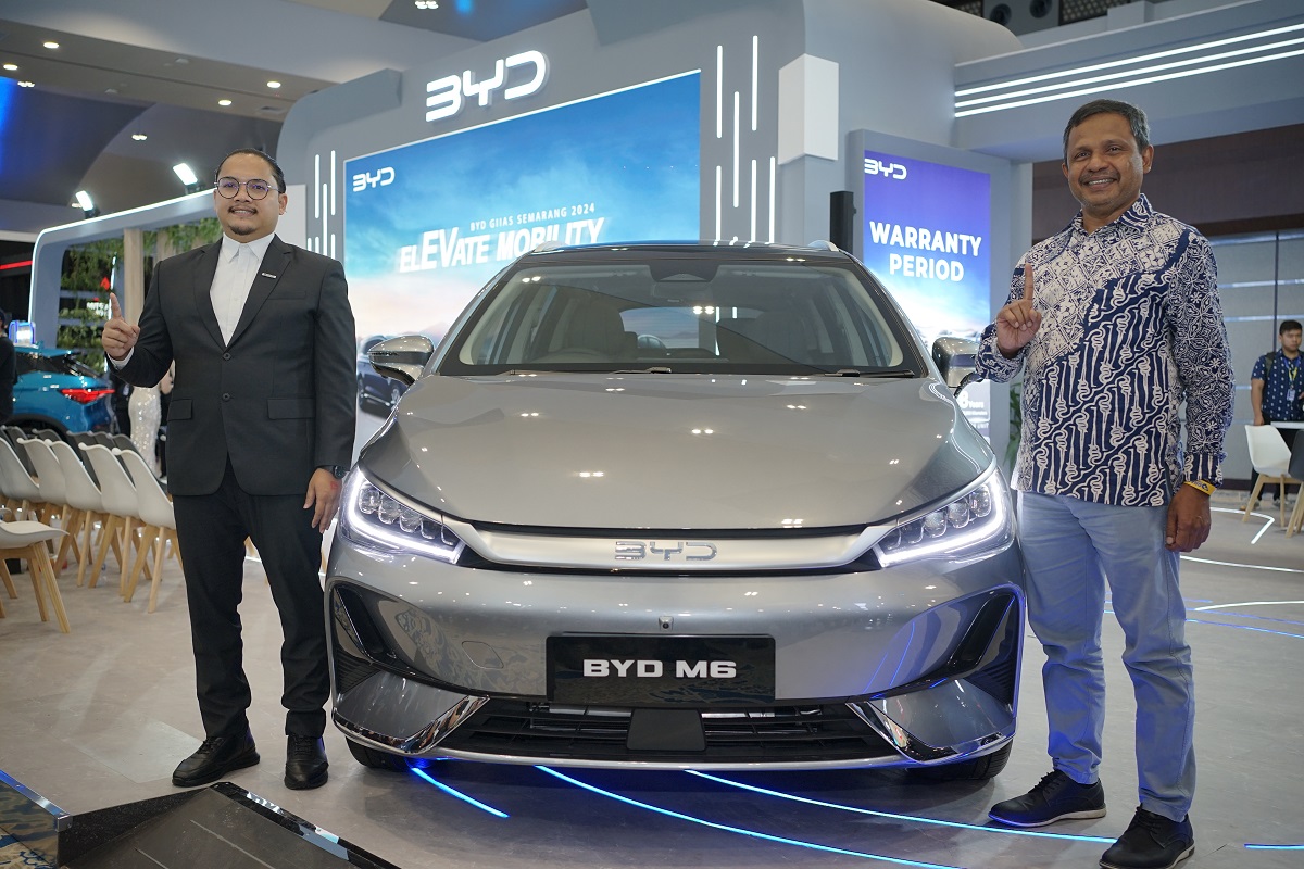 Mobil Listrik BYD Indonesia, Perkenalkan Unit Terbaru BYD M6 MPEV di GIIAS Semarang 2024