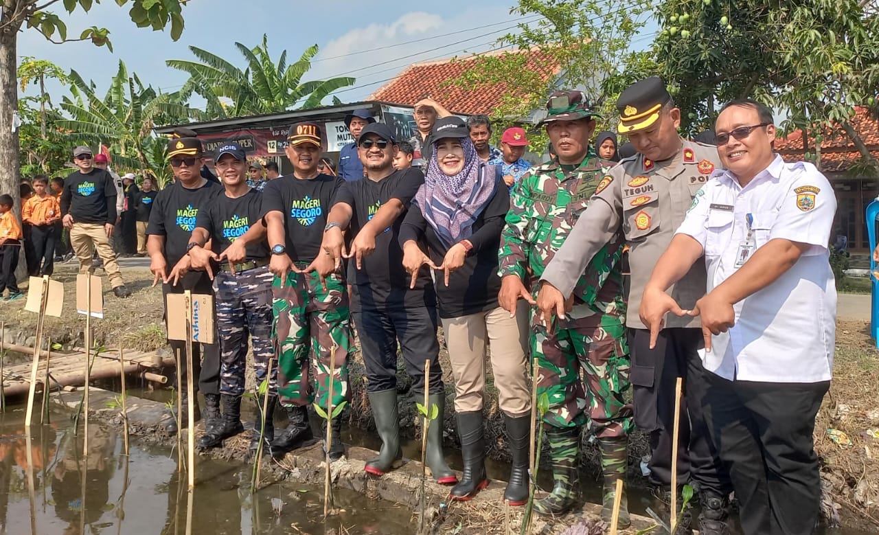 Bupati Pemalang Tanam Mangrove Serentak Mageri Segoro 