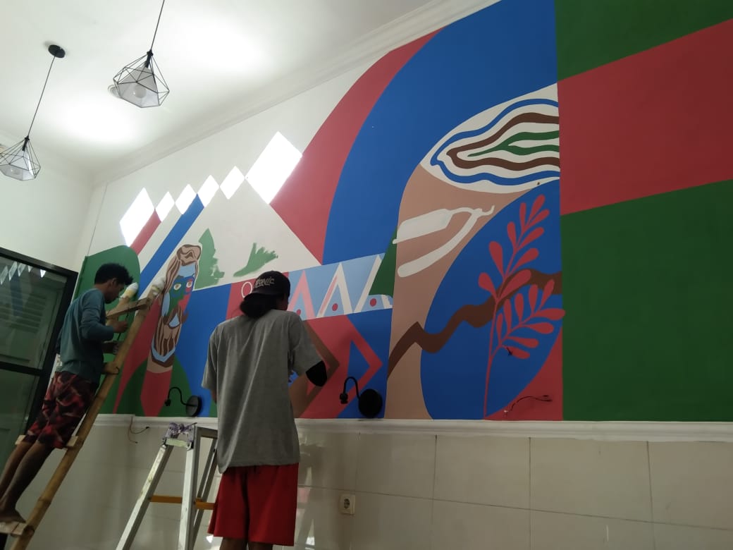 Berkat Lapak Ganjar, Seniman Mural asal Pemalang Kebanjiran Order 