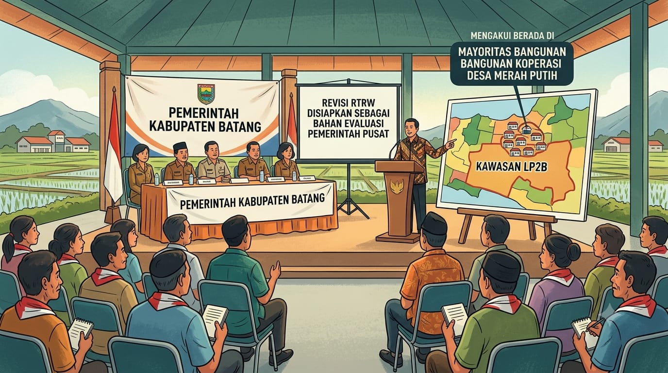Fakta Terungkap, Banyak Koperasi Desa Merah Putih Batang Berdiri di LP2B