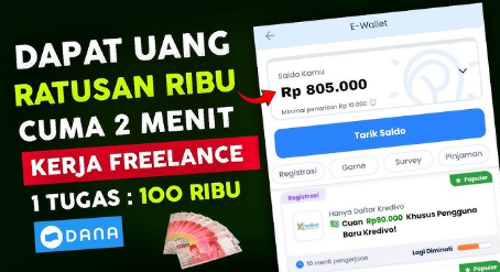 Dari Rumah Bisa Dapat Uang hingga Rp805 Ribu, Coba 7 Aplikasi Freelance Penghasil Uang Tanpa Modal