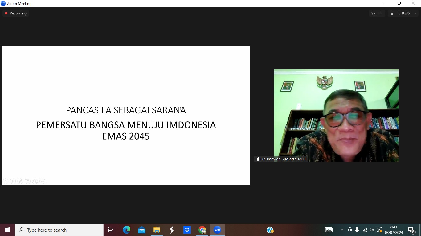 Calon Wisudawan FKIP UPS Dibekali Penguatan Nilai Pancasila