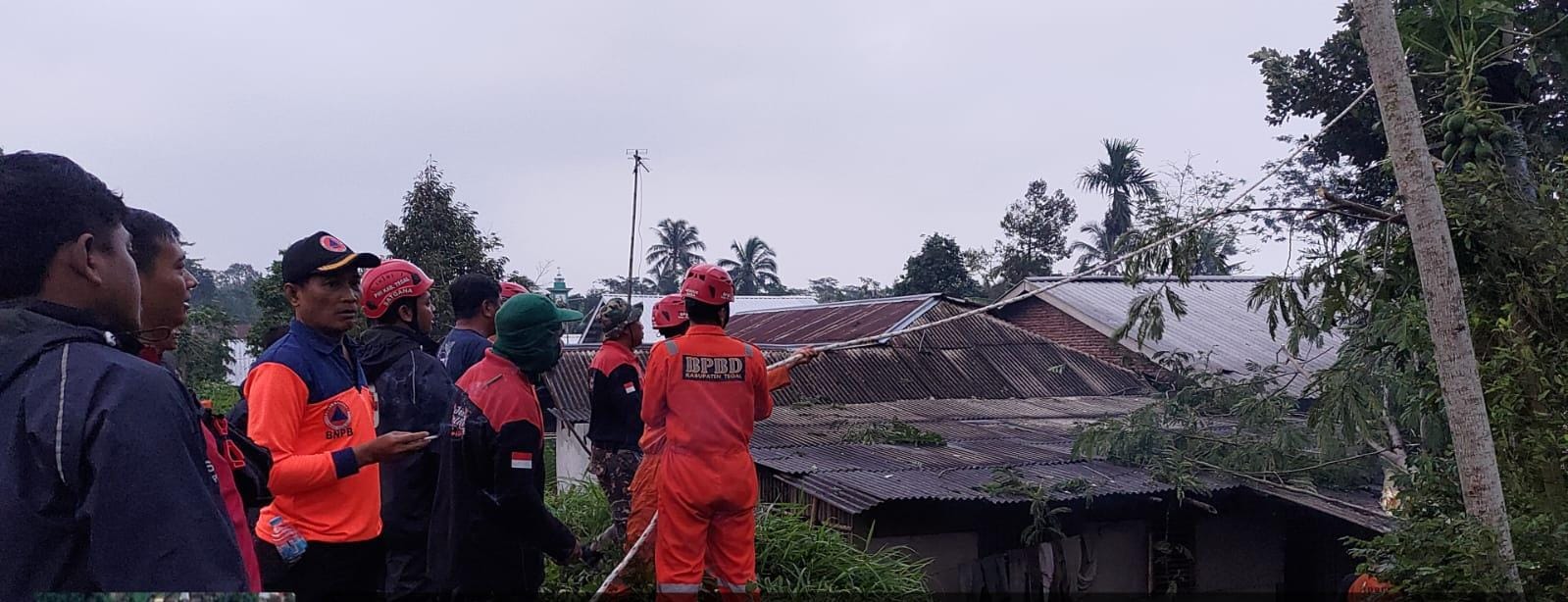 BPBD Kabupaten Tegal Lakukan Asesmen Cepat Bencana Puting Beliung