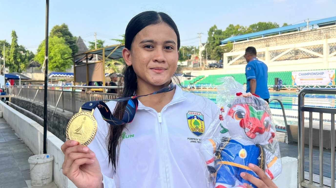 Kronologi Atlet Selam Asal Jepara Syabilla Rizkia Gugur di Porprov Jateng 2026