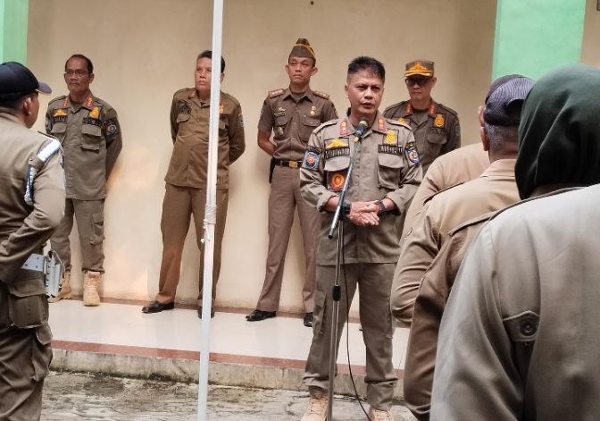Ribuan Satlinmas se-Kabupaten Tegal Digembleng Satpol PP Menjelang Pilkada 