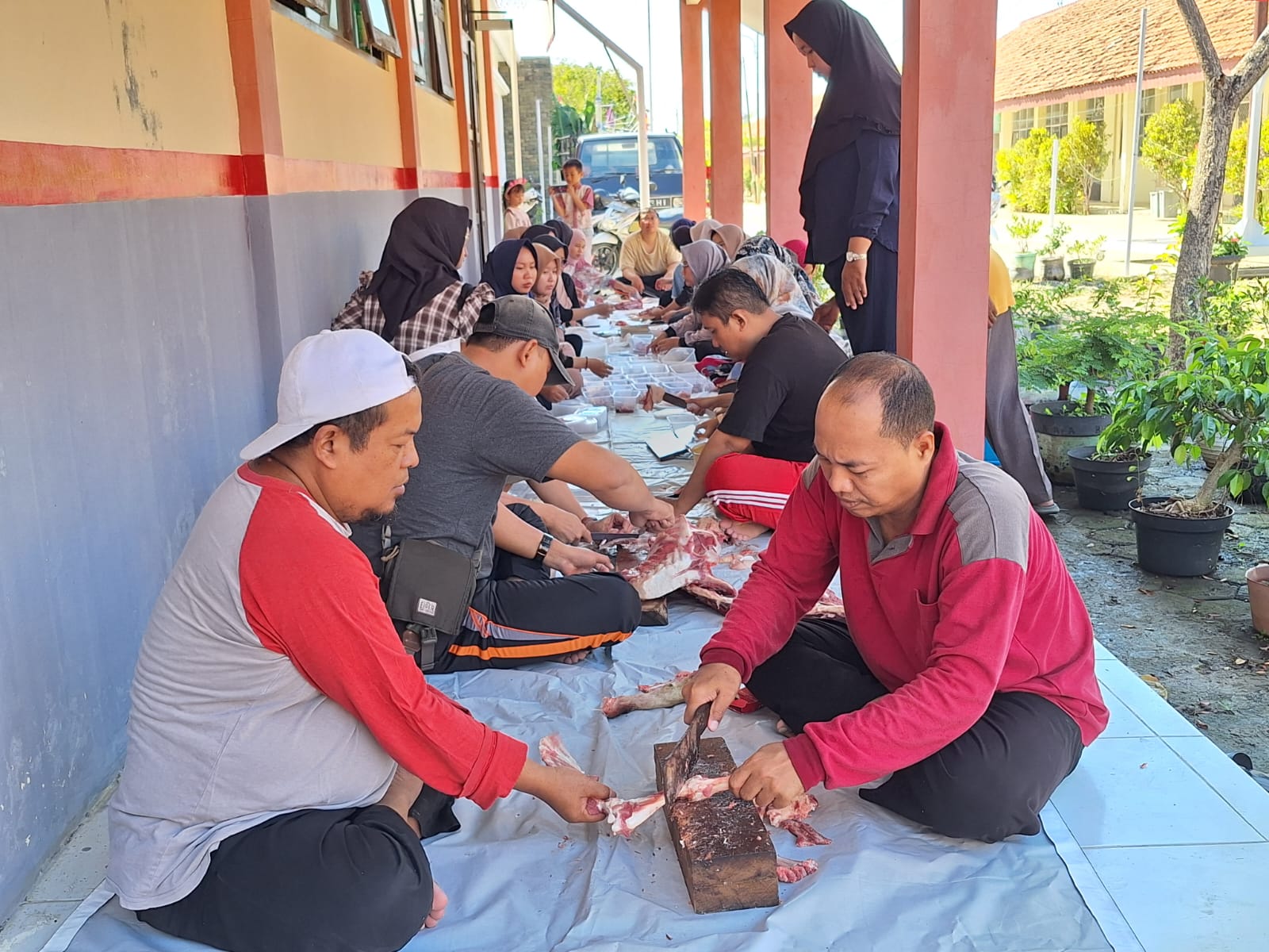 Idul Adha 1446 H, SMK Harber Kurban Enam Ekor Kambing