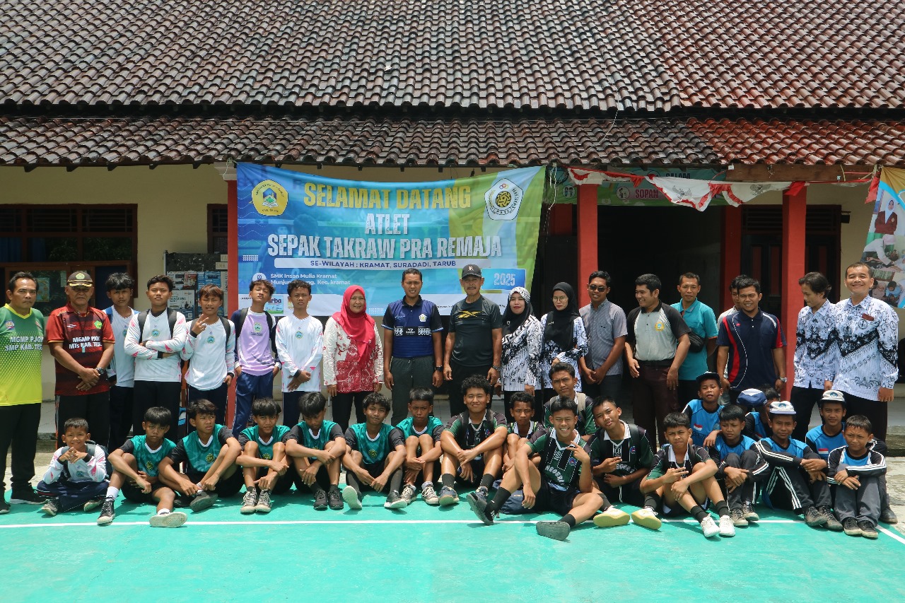 SMK Insan Mulia Kramat Kabupaten Tegal Gelar Pelatihan Sepak Takraw