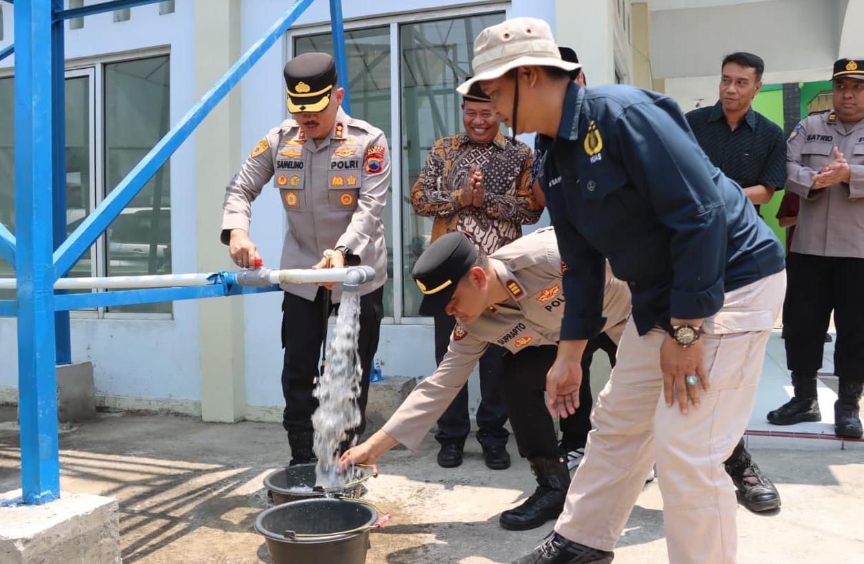 Atasi Krisis Air Saat Kemarau, Polres Demak Tambah Sumur Bor di Ngaluran