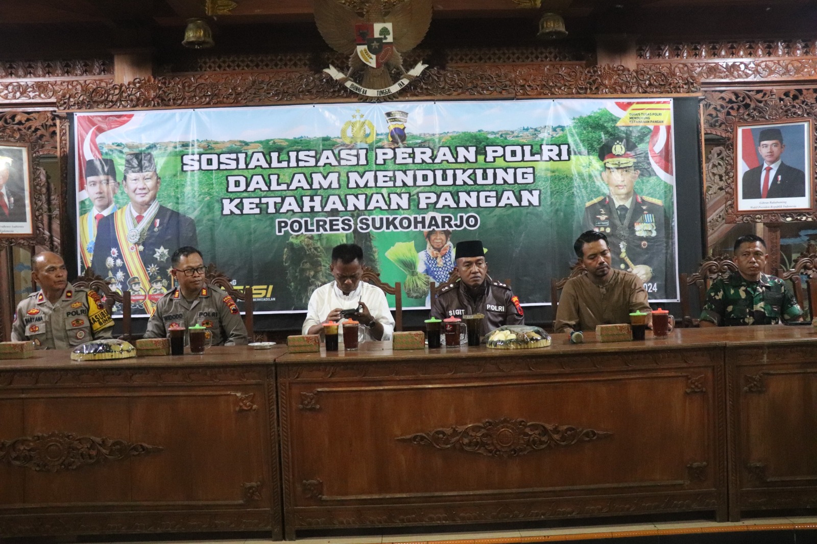 Siap Sukseskan Program Ketahanan Pangan, Polres Sukoharjo Lakukan Sosialisasi  