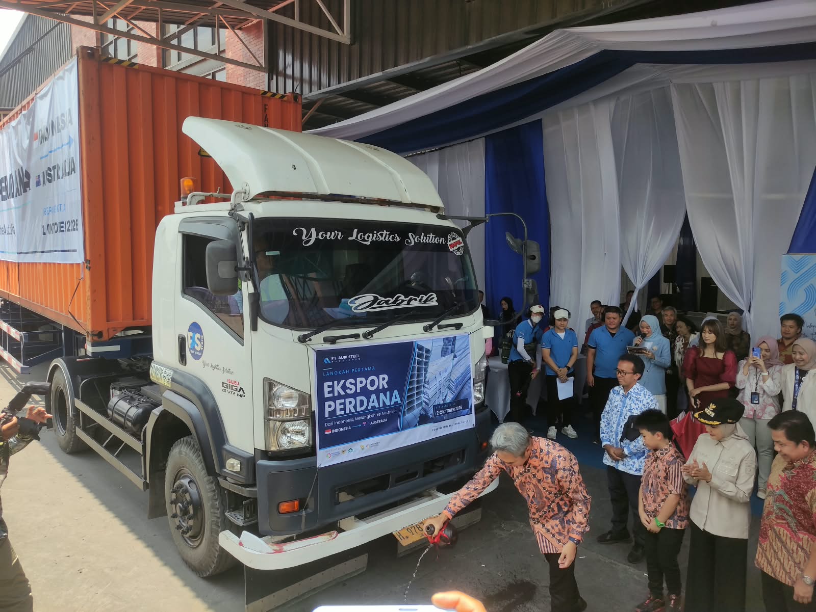 Baja Ringan Kendal Tembus Australia, Auri Steel Targetkan Ekspor 6.000 Ton per Tahun