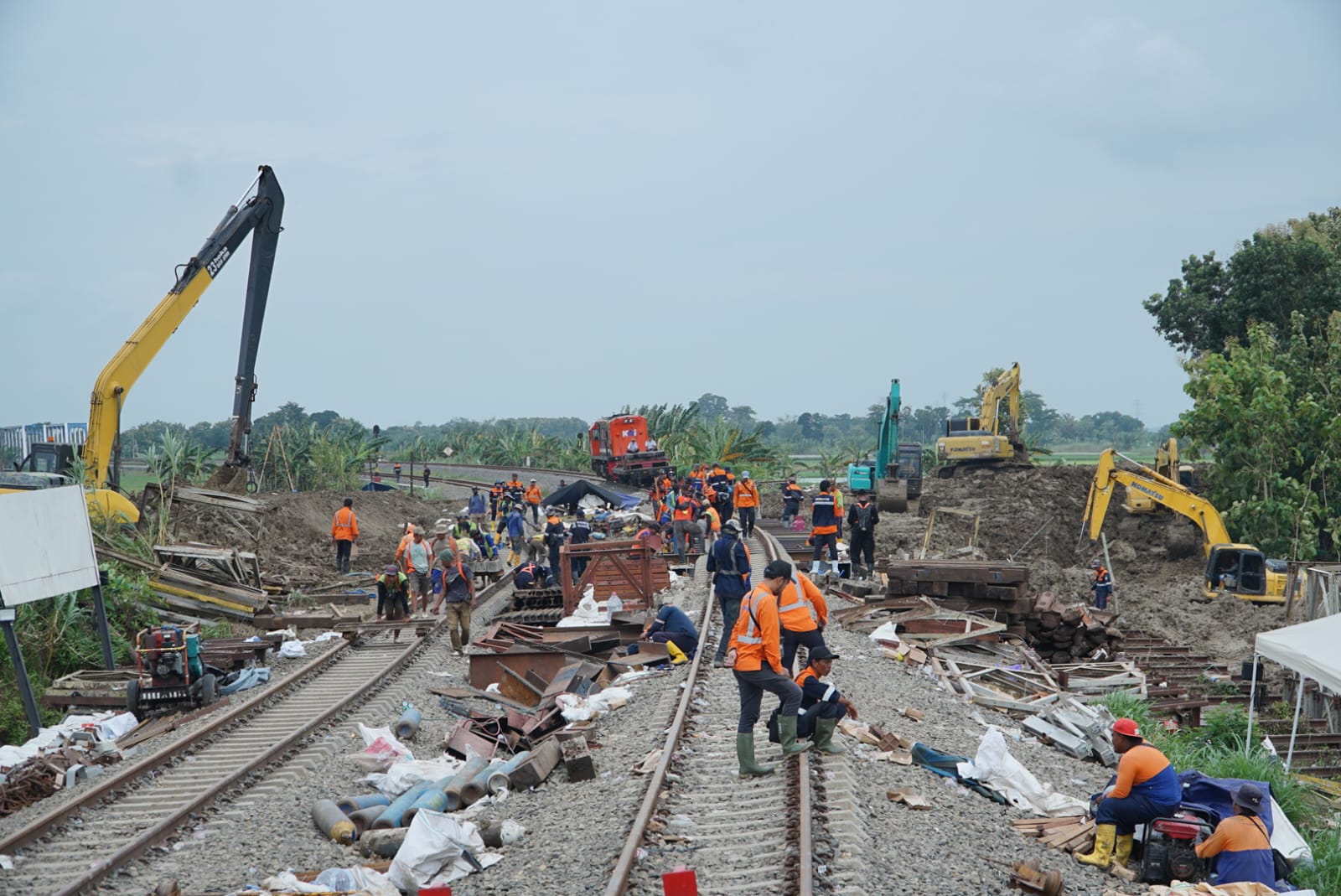 KAI Percepat Normalisasi Jalur KA pada Petak Stasiun Gubug-Karangjati