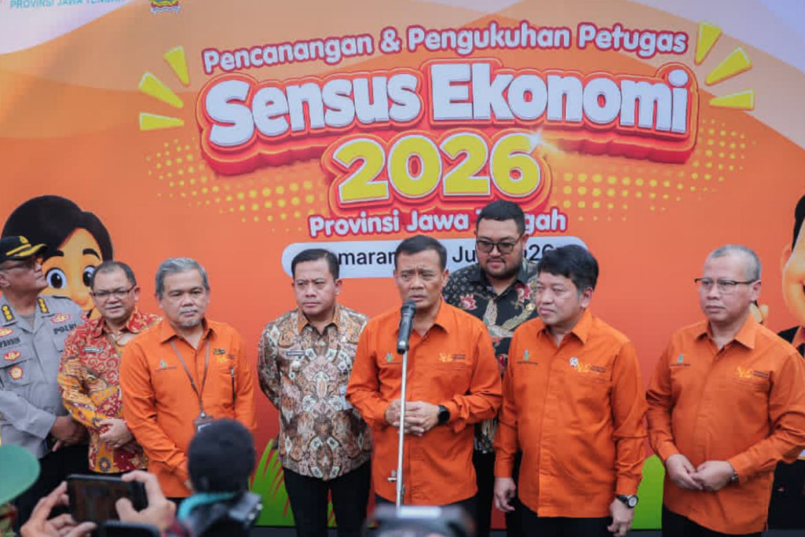 Gubernur Jateng Ajak Warga Sukseskan Sensus Ekonomi 2026, BPS Libatkan 36.891 Petugas di Jateng