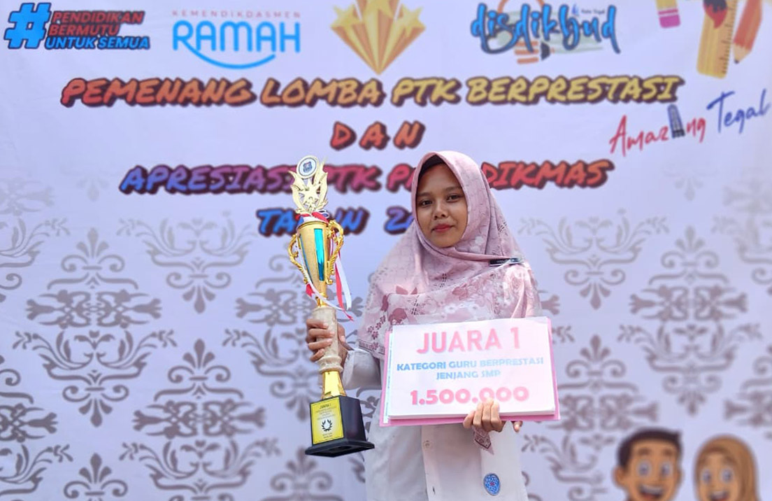 Guru SMP Al Irsyad Kota Tegal Juara I Lomba PTK Berprestasi Kota Tegal 2025 ‎