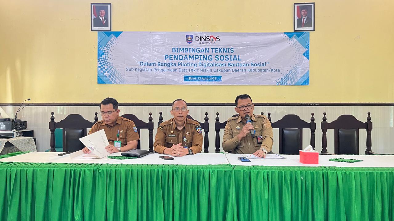 Penguatan Pengelolaan Data Fakir Miskin, Dinsos Gelar Bimtek Pendamping Sosial