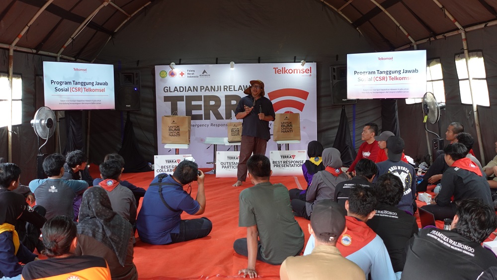 Gladian Panji Relawan TERRA Digelar di Bandungan, Telkomsel Perkuat Respons Bencana Berbasis Komunitas