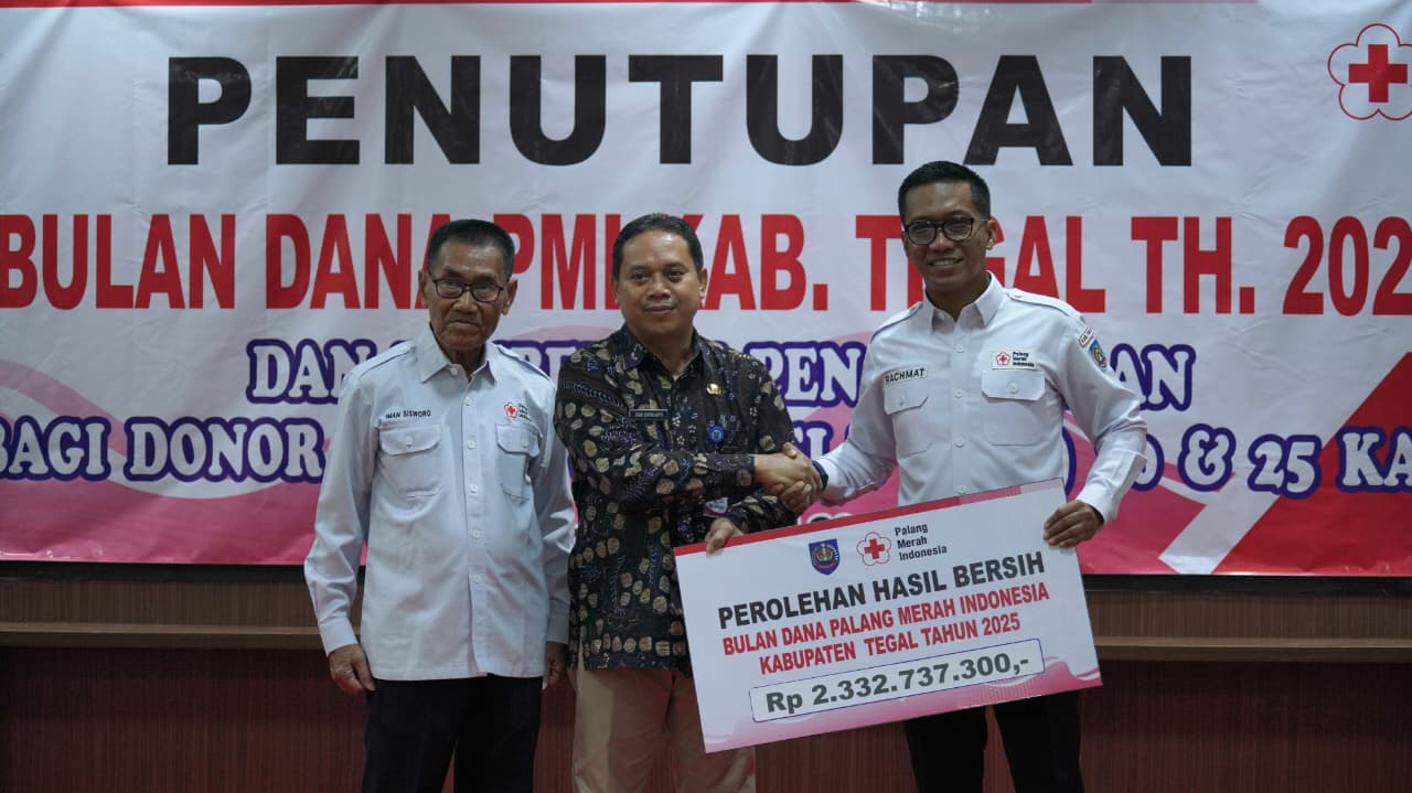 Bulan Dana PMI Tegal Tembus Rp2.33 Miliar, Bertahan di Tiga Besar Jawa Tengah