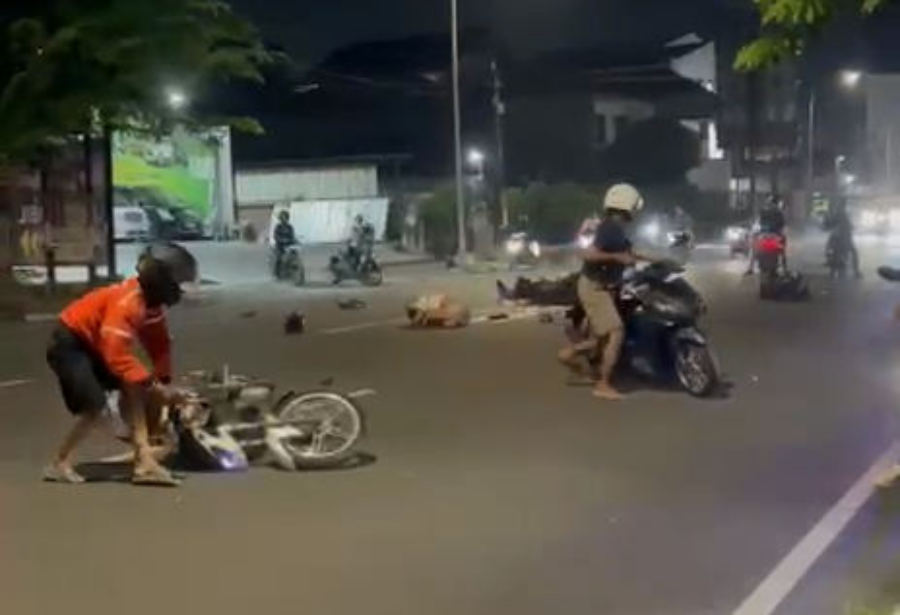 Balap Liar Picu Kecelakaan Beruntun di Jalan Dr Cipto Semarang, Tujuh Orang Jadi Korban