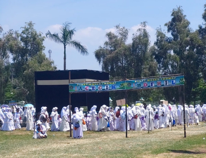 16.800 Pelajar RA di Kabupaten Tegal Simulasi Manasik Haji