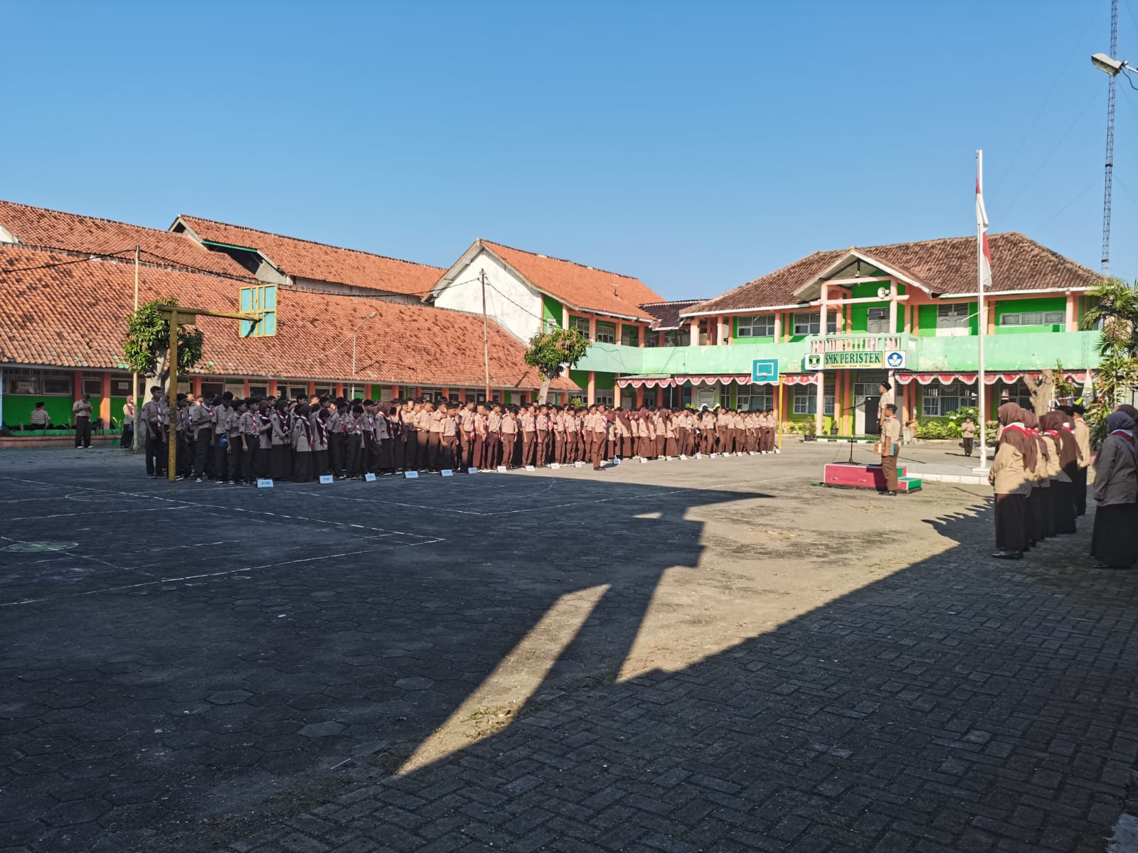 SMK Peristek Pangkah Kabupaten Tegal Peringati Hari Pramuka ke-63