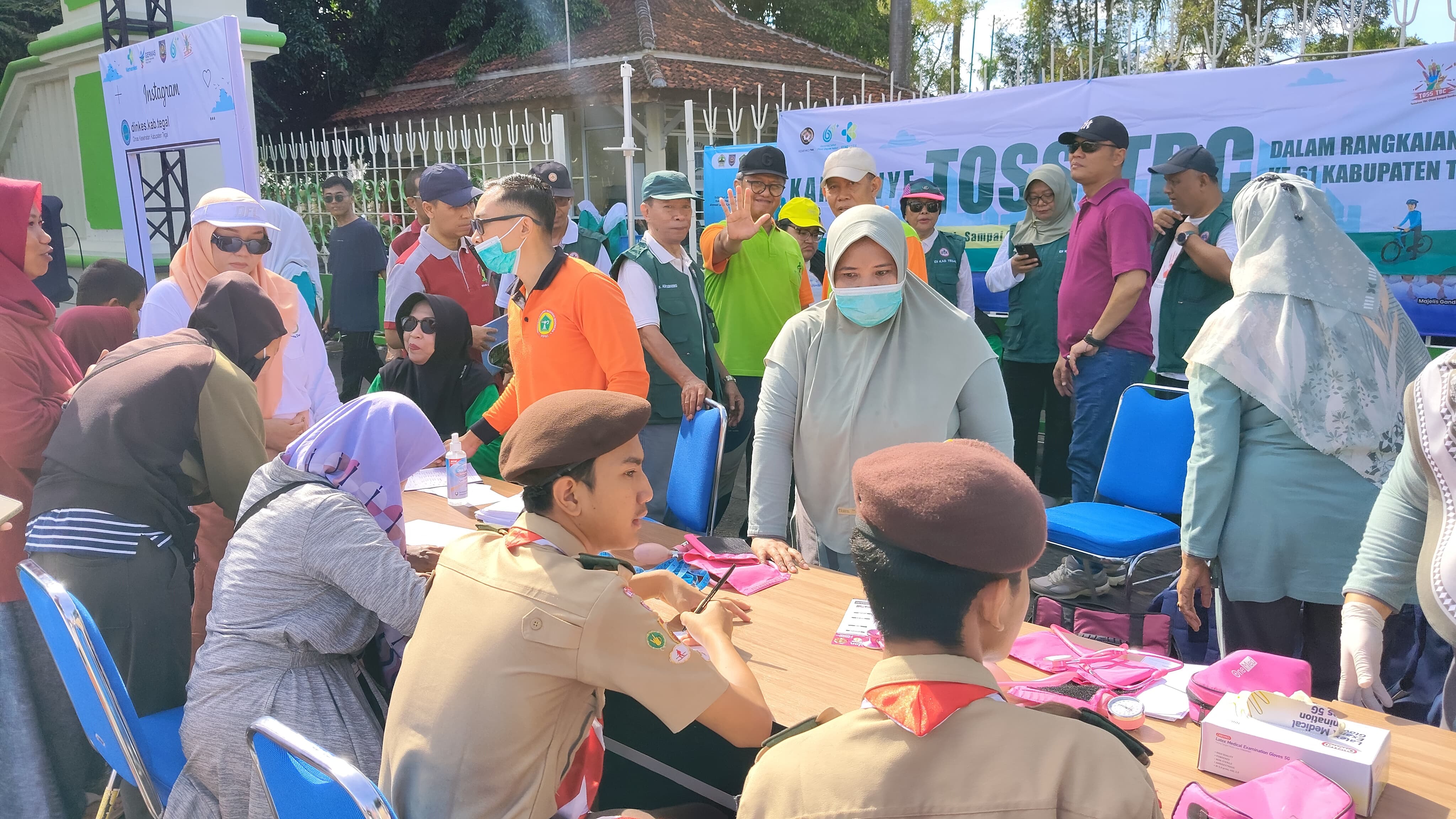 Gebyar TOSS-TBC di Alun-Alun Slawi, Dinkes Kabupaten Tegal Kampanye Menuju Eliminasi Tuberkulosis 2030