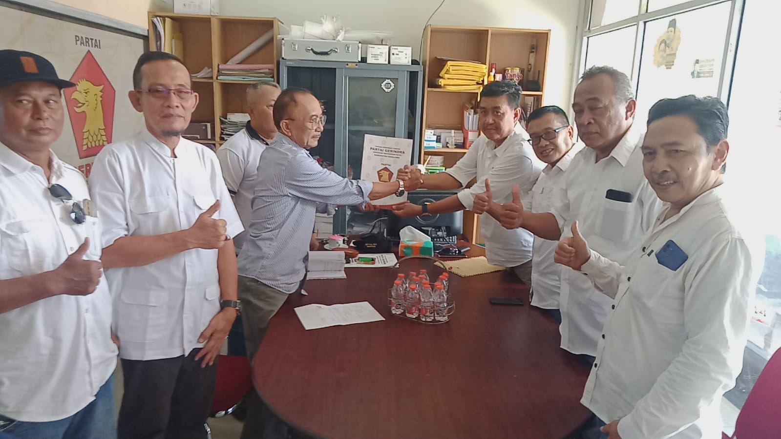 Anom Widiyantoro Ambil Formulir Pendaftaran Bupati Pemalang di DPC Partai Gerindra 