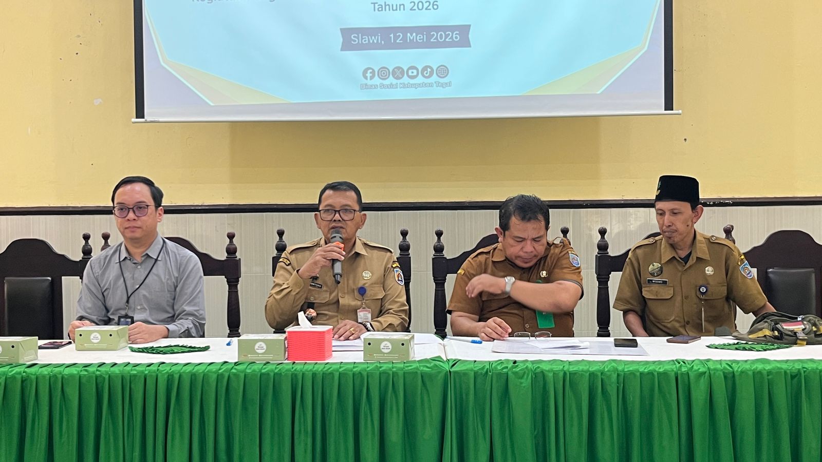 Tingkatkan Kesejahteraan Masyarakat Miskin, Dinsos Tegal Gelar Rakor Program Bansos Sembako