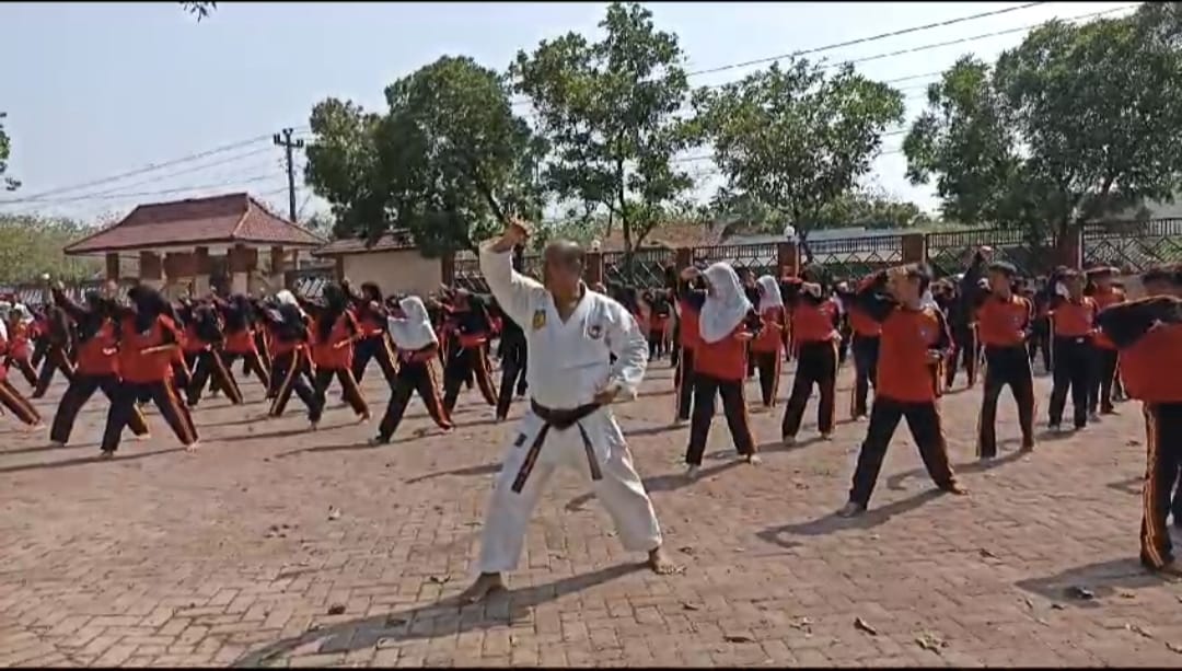 Penguatan P5, Siswa SMPN 3 Margasari Digembleng Karate
