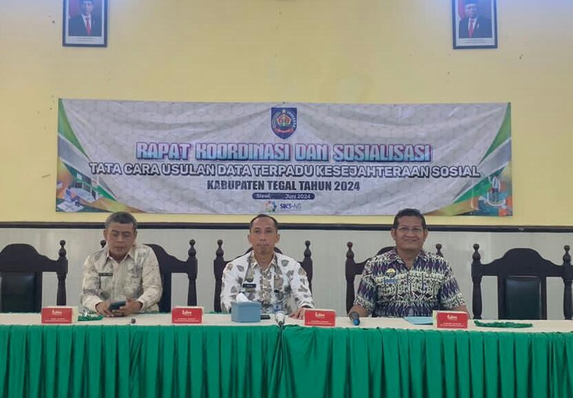 Dinas Sosial Kabupaten Tegal Adakan Rakor DTKS 