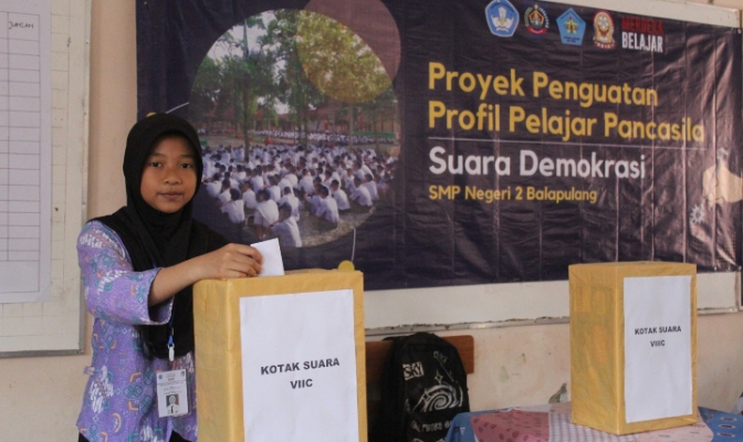 Warga SMP Negeri 2 Balapulang Kabupaten Tegal Pilih Ketua OSIS, Bagaimana Hasilnya?