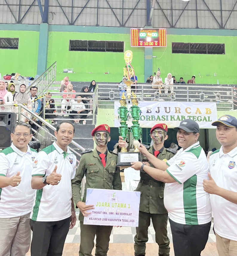 Tim Prakachandika SMKN 1 Adiwerna Tegal Borong Juara Kejurcab LOBB