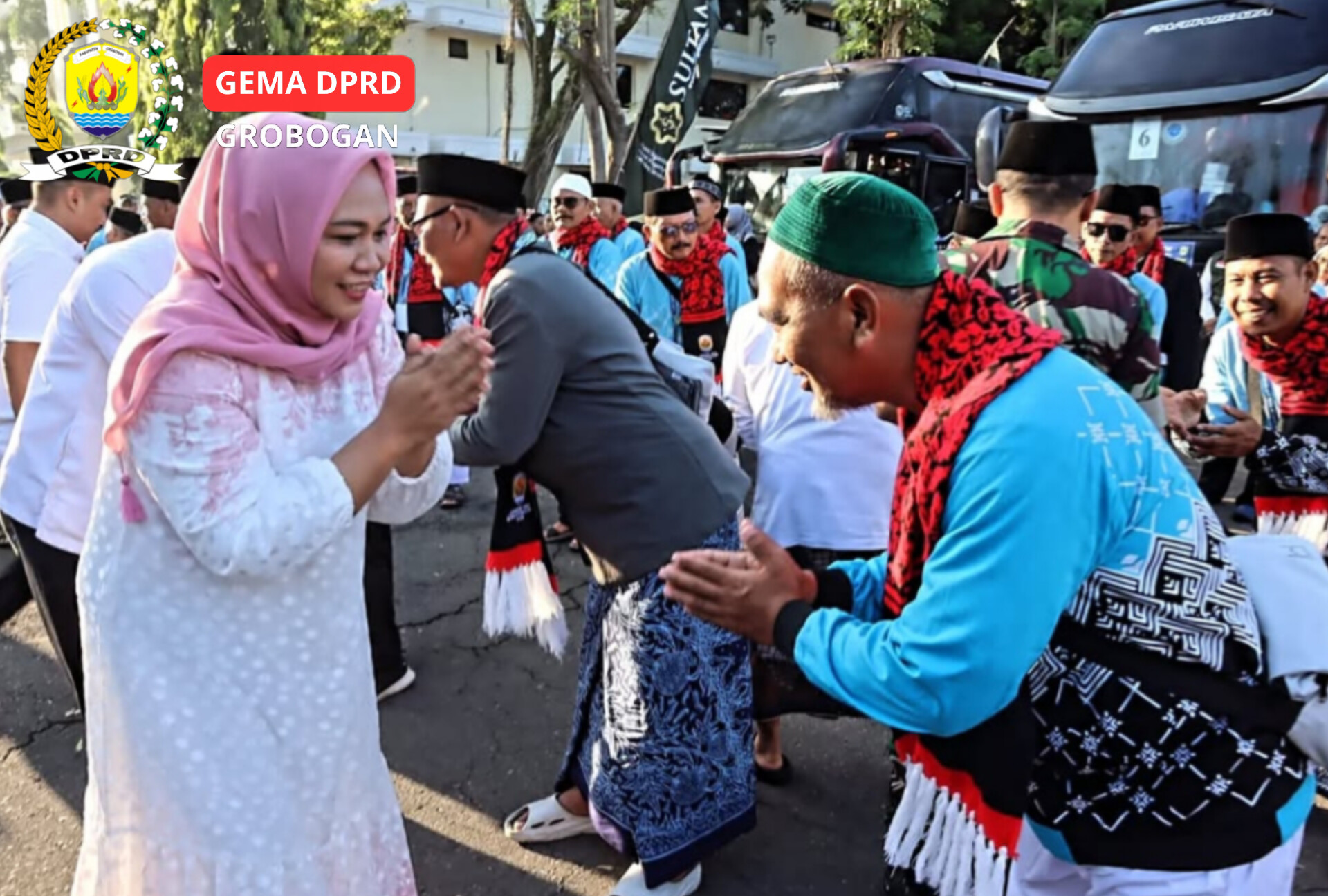 Lepas Keberangkatan Calhaj, Ketua DPRD Grobogan: Pulang Selamat, Bawa Predikat Haji Mabrur
