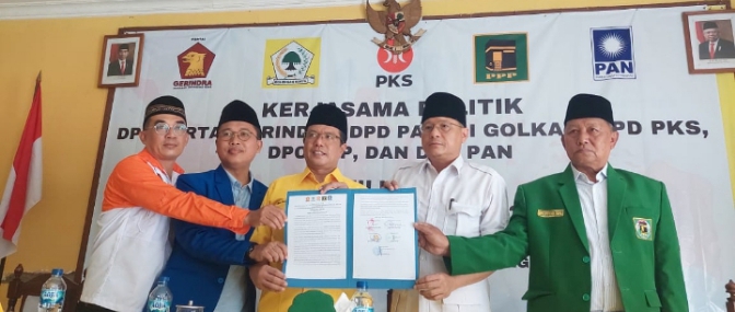 Jelang Pilbup, Partai Golkar Kabupaten Tegal Berkoalisi dengan 4 Parpol