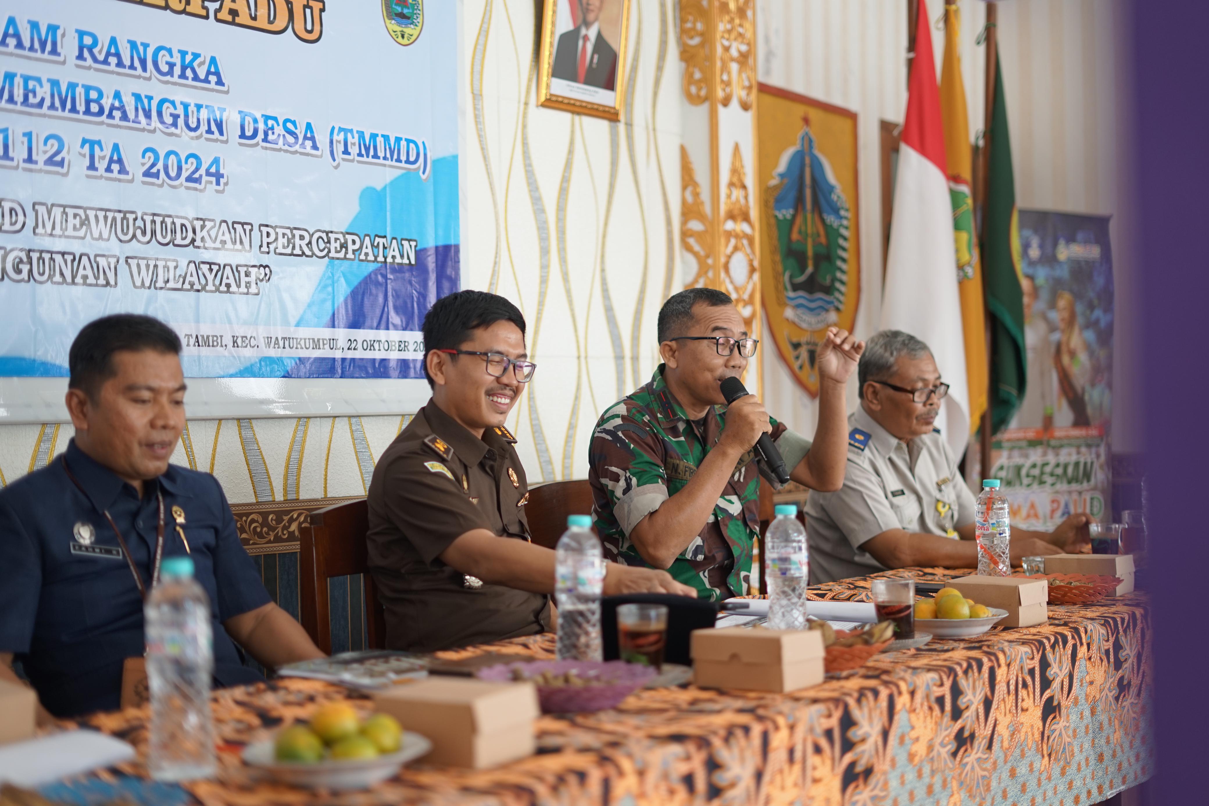 Sasaran Nonfisik TMMD Kodim Pemalang, BPN Sosialisasi PTSL