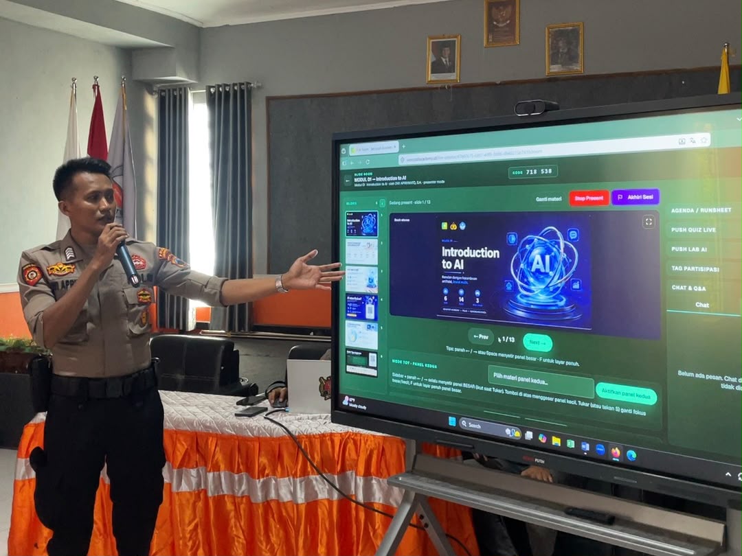 Polres Grobogan Bekali Pelajar SMK Asta Mitra Keterampilan AI dan Etika Digital