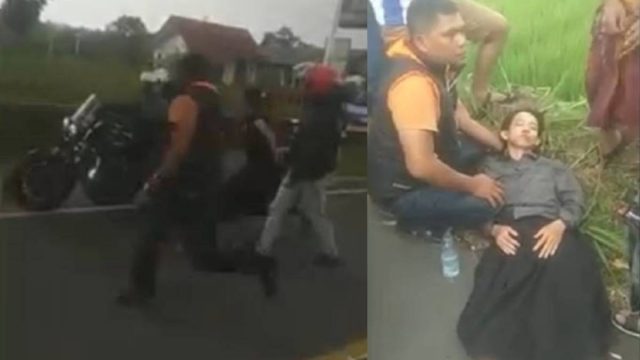 Viral! Konvoi Harley Davidson Berulah, Tabrak Santri Sampai Muntah Darah Malah Kabur