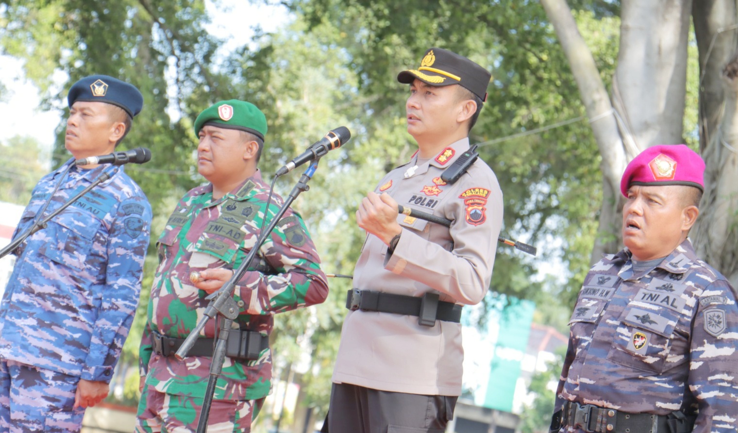 Kapolres Pemalang Pimpinan Apel Bersama TNI-Polri 