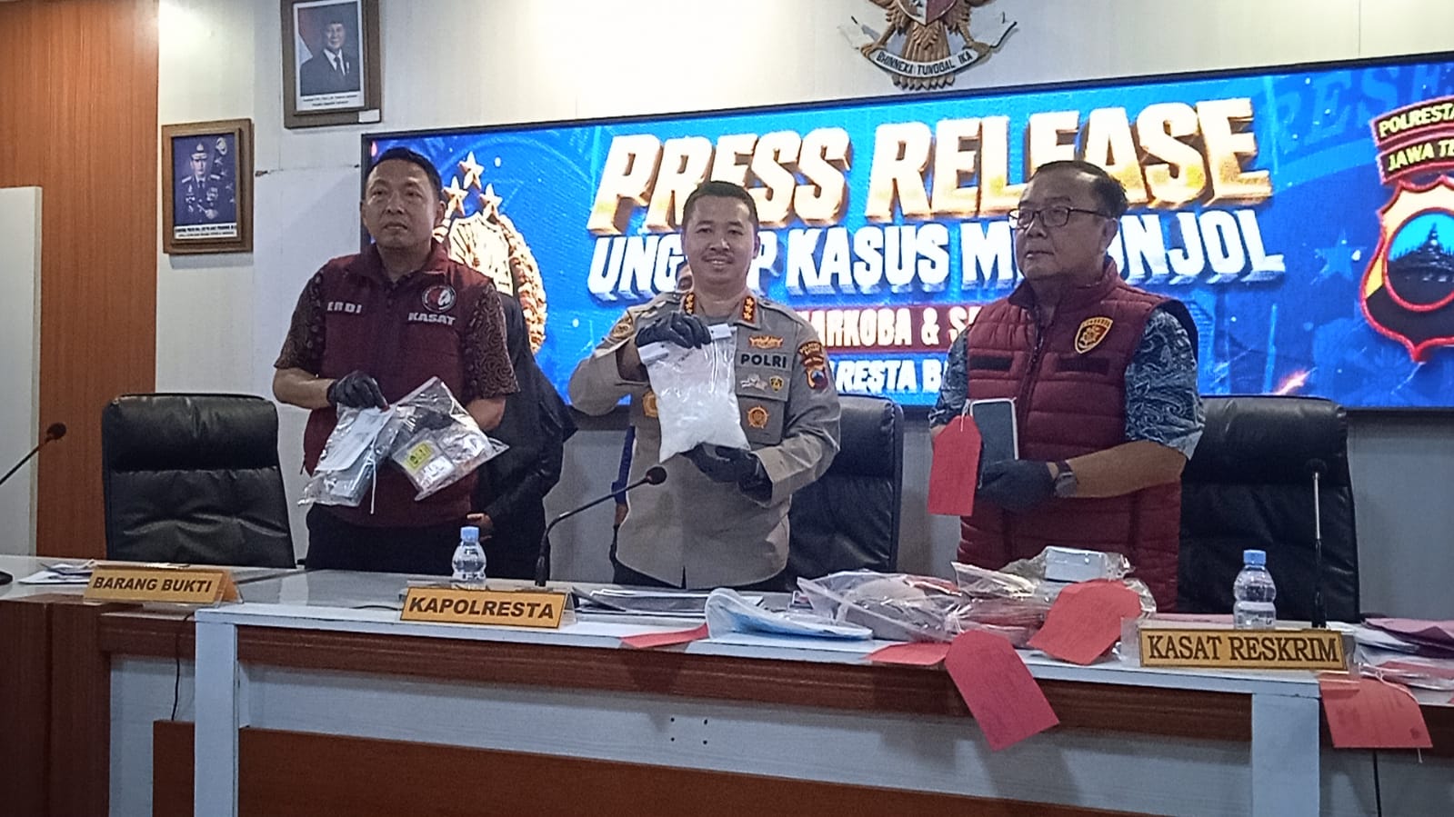 Polresta Batang Bekuk Kurir 779 Gram Sabu Senilai Rp1,16 Miliar, Bermodus Kuda
